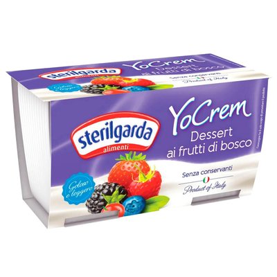 Десерт 3-3.5% Дикие ягоды YoCrem Alimentari Sterilgarda, 2х100 г 4004190 фото