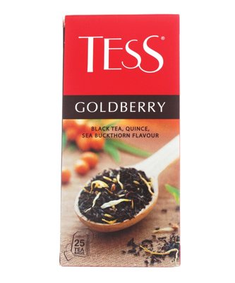 Чай чорний пакетований Tess Goldberry, 25 шт/уп. 2484360 фото