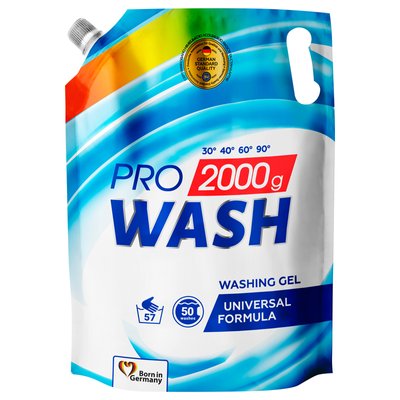 Гель для прання Універсальний Pro Wash, 2 кг 3911460 фото