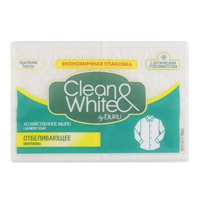 Мыло хозяйственное отбеливающее Clean&White Duru, 4x120 г 3761900 фото