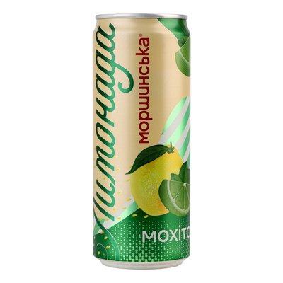 Напій слабогазований соковмісний зі смаком мохіто Лимонада Моршинська, 0.33 л 4274390 фото