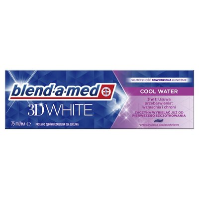Зубна паста 3D White з прохолодна вода Blend-a-med, 75 мл 4175920 фото