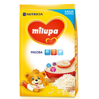 Каша молочная для детей от 4 мес сухая рисовая Milupa, 210 г 2589610 фото