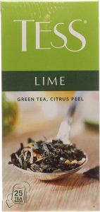 Чай зелений пакетований TESS Lime, 25 шт/уп. 2452790 фото