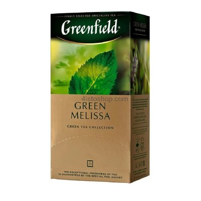 Чай зелений пакетований Greenfield Melissa, 1.5 г * 25 пак. 1005420 фото