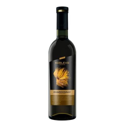 Вино белое сухое Koblevo Chardonnay, 0.75 л 2341990 фото