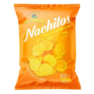 Чипсы кукурузные со вкусом сыра El Sabor Nachitos, 100 г 4146230 фото