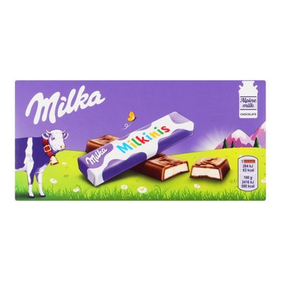 Шоколад молочний з молочною начинкою Milka Milkinis, 87.5 г 3833570 фото