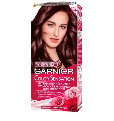 Фарба для волосся відтінок 4.15 Крижаний каштан Garnier, 110 мл 3097530 фото