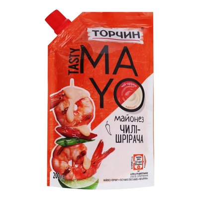 Майонез Чили-Шрирача Tasty Mayo Торчин, 200 г 3351620 фото