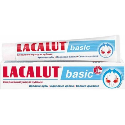 Зубна паста basic Lacalut, 75 мл 2047470 фото
