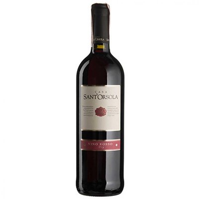 Вино красное сухое Sant'orsola Rosso, 0.75 л 2813150 фото