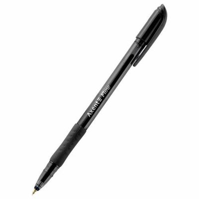 Ручка масляная Flow 0,7 мм черная AB1054-01-A Axent, шт 4088570 фото