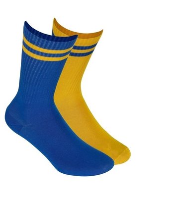 Шкарпетки жовто-блакитний р. 39-42 Funky Wola 3961370 фото