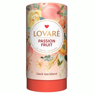 Чай листовий Пристрасний фрукт Lovare, 80 г 2461370 фото