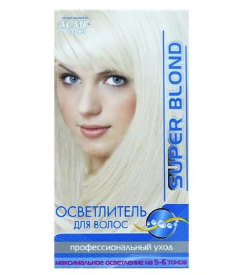 Фарба-освітлювач для волосся Super Blond Освітлювач для волосся Energy Blond Acme, 1 шт 264690 фото
