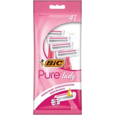 Станок для бритья Pure Lady Pink Bic, 4 шт/уп. 3366420 фото