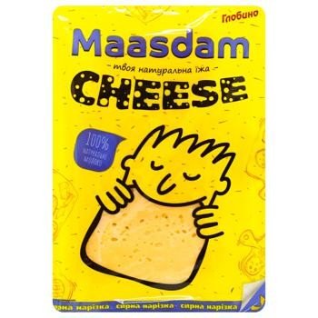 Сыр Глобино Мааздам 45% , 150 г 4124470 фото