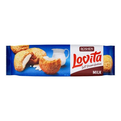 Печенье сдобное Milk Lovita Roshen, 127 г 3932940 фото