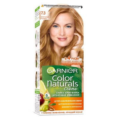 Крем-фарба для волосся Color Naturals №7.3 Garnier, 1шт 3586770 фото