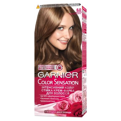 Фарба для волосся відтінок 6.0 Лісовий горіх Garnier, 110 мл 3097650 фото