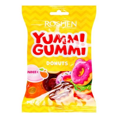 Конфеты желейные Donuts Yummi Gummi Roshen, 70 г 3860420 фото