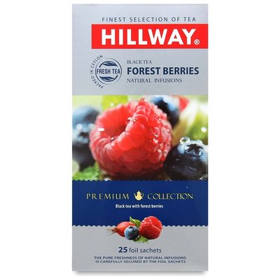 Чай черный пакетированный Лесные ягоды Hillway, 25 шт/уп. 2844470 фото