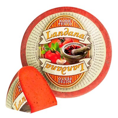 Сир твердий 50% Landana Red Pesto, 100 г 4020790 фото