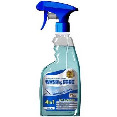 Средство для мытья стекла Wash&Free, 500 мл 3926510 фото