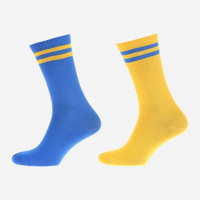 Шкарпетки жовто-блакитний р. 43-46 Funky Wola 3961410 фото