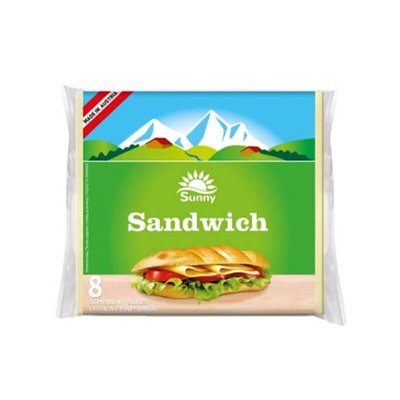 Сирний продукт плавлений Сендвіч у пластинах, 51% Sunny, 150 г 4109890 фото