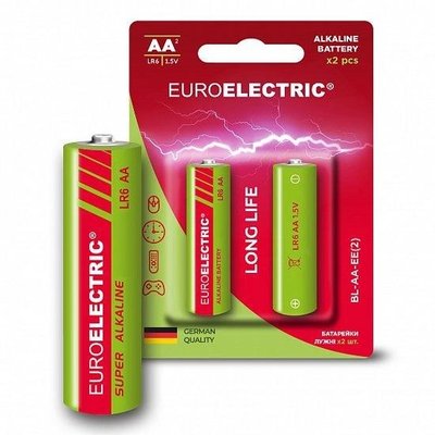 Батарейки Alkaline BL-AA-EE Euroelectric, упаковка 2шт 4199680 фото