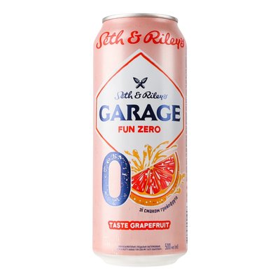 Пиво специальное безалкогольное со вкусом грейпфрута ж/б Garage, 0.5 л 3841110 фото