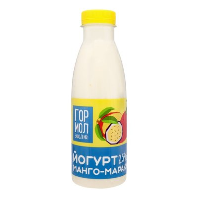 Йогурт 2.5% Манго-маракуйя ГМЗ, 500 г 3548120 фото