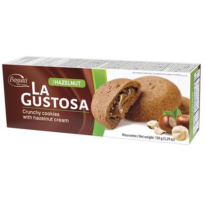 Песочное печенье с ореховым кремом La Gustosa Bogutti, 150 г 3956850 фото