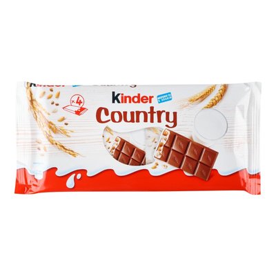 Молочный шоколад с молочно-злаковой начинкой Kinder Country, 94 г 3523790 фото