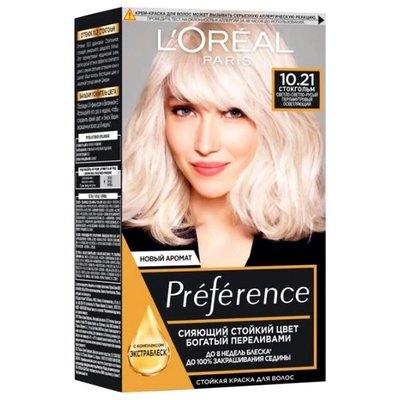 Крем-краска для волос Preference №10.21 L'Oreal Paris, 1шт 3097910 фото