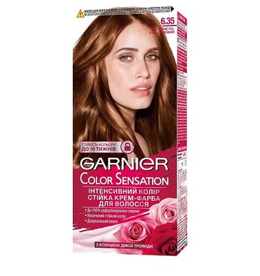 Крем-краска для волос Золотисто-каштановый №6.35 Garnier, 110 мл 3097620 фото