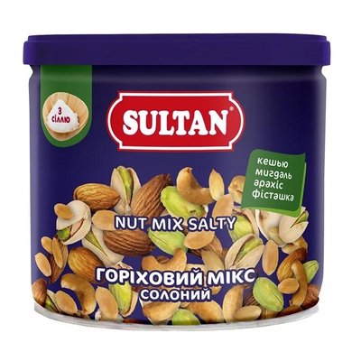 Ореховый микс Sultan жареный соленый, 120 г 3596900 фото