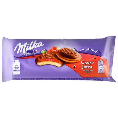 Бисквитное печенье с желейной начинкой со вкусом малины, покрытое молочным шоколадом Милка, 147г 4265960 фото