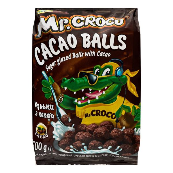 Завтраки сухие Cacao Balls Mr.Croco Золоте Зерно, 500 г 3338540 фото