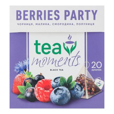 Чай чорний пакетований Berries Party Tea Moments, 20 шт/уп. 3870900 фото