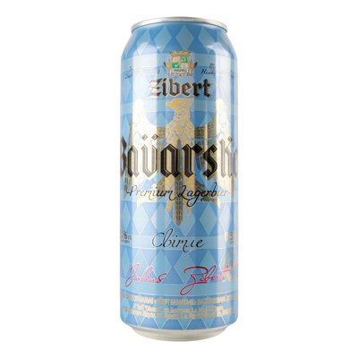 Пиво Баварское ж/б Zibert, 0.5 л 4019760 фото