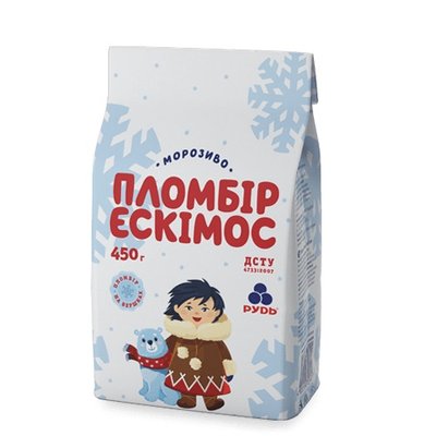 Мороженое пломбир Эскимос Рудь, 450 г 2101500 фото