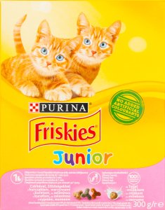 Корм сухий для кошенят З куркою індичкою молоком та овочами Junior Friskies к/у 300г 2944240 фото