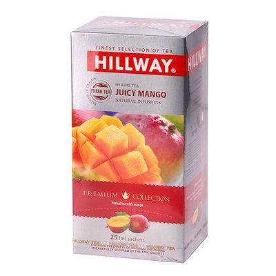 Чай черный пакетированный Сочный манго Hillway, 25 шт/уп. 2844500 фото