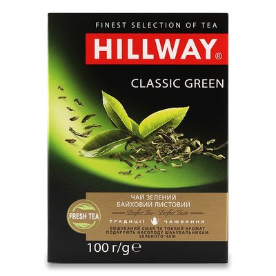 Чай зеленый листовой Classic Green Hillway, 100 г 2844410 фото