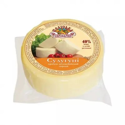Сырний продукт Сулугуни 40% Поліська сироварня, 100 г 4104550 фото