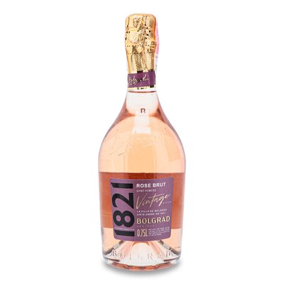 Вино ігристе рожеве брют 1821 Vintage Bolgrad, 0.75 л 3614510 фото