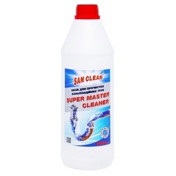 Средство для прочистки труб San Clean Pipe Cleaner Super Master Cleaner, 1,2 л 1222310 фото